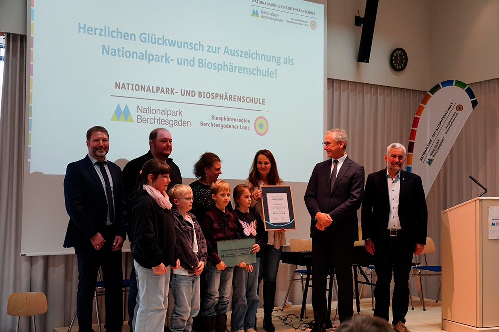 Übergabe Nationalpark- und Biosphärenschulen