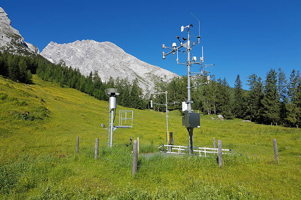 Automatische Klimastation auf Kühroint