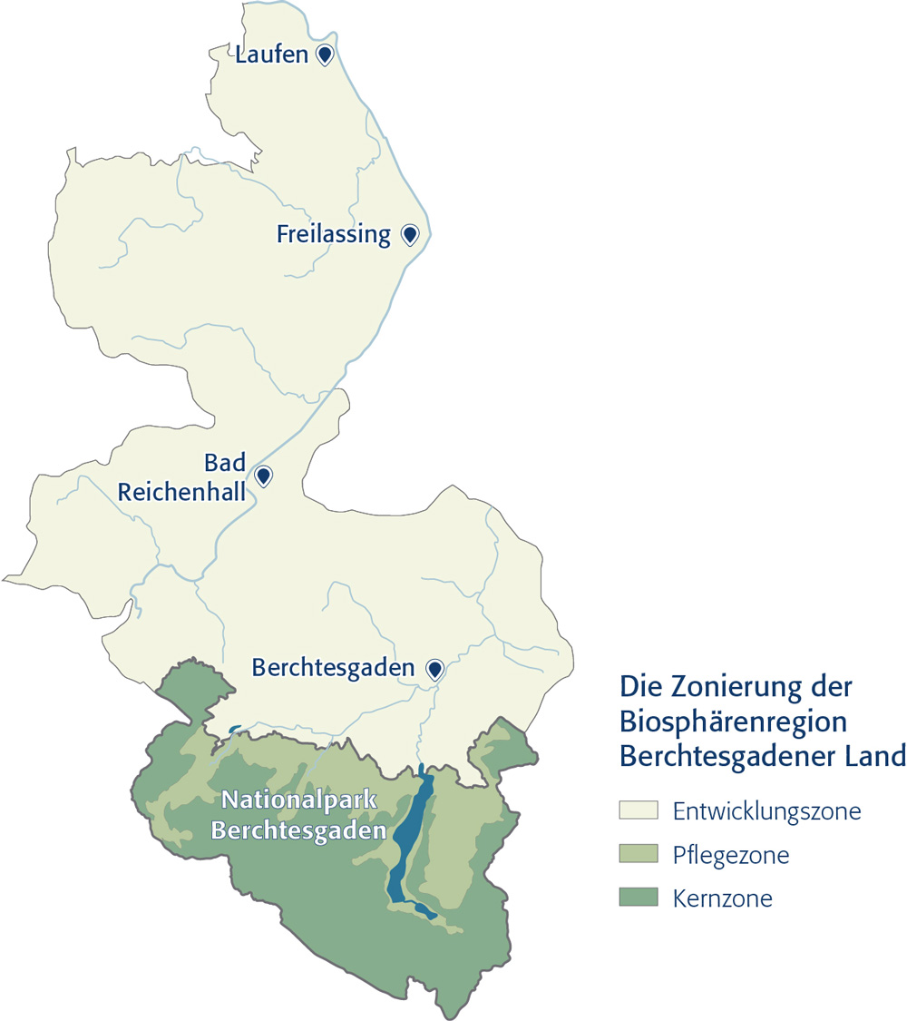 Zonierung der Biosphärenregion