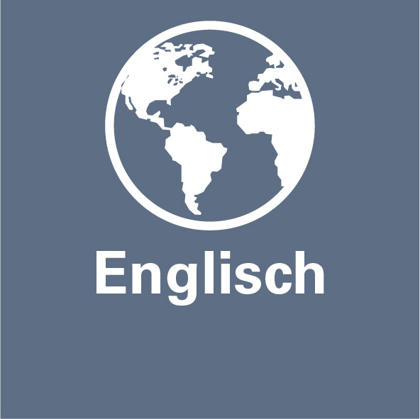 Das Bild zeigt das Logo Englisch